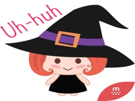 Wikie The Witch stickers for iMessage