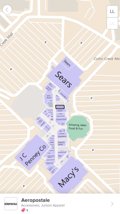 Collin Creek Mall Map Collin Creek Mall, Powered By Malltip By Malltip Inc