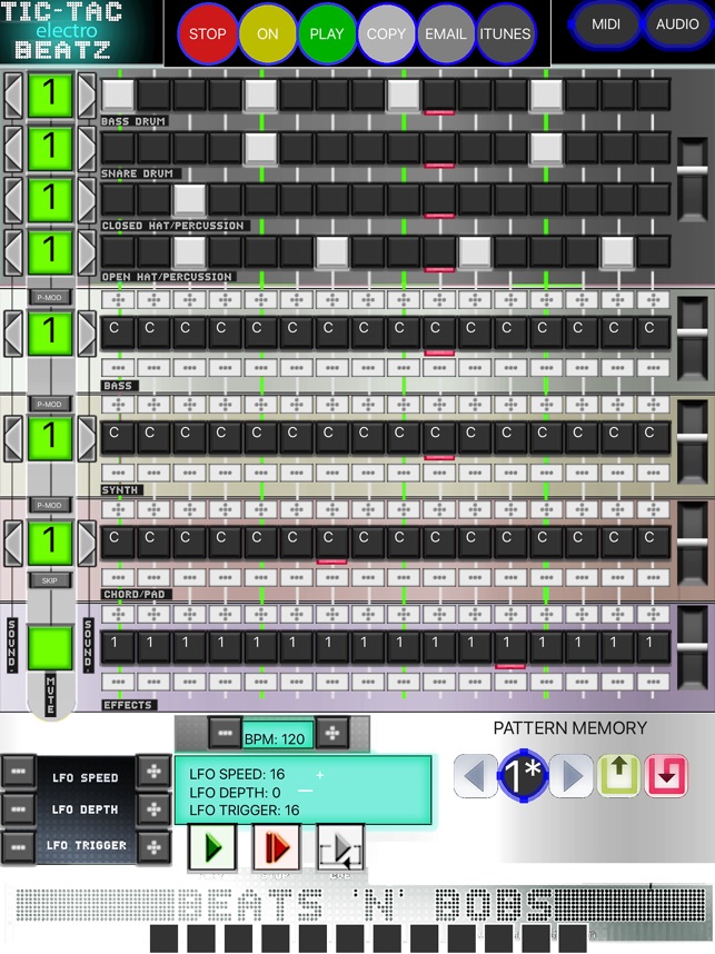 Tic Tac Beatz Electro Music Sequencer with MIDI(圖2)-速報App