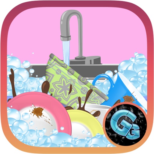 Kids Dish Wash and Cleaning Icon