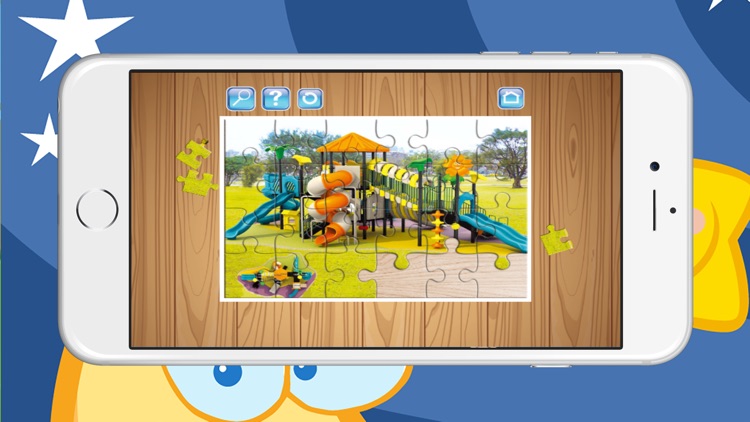 Playground Kids Parks Sliding Jigsaw Puzzles Games