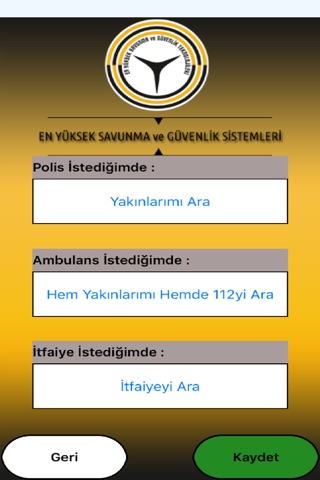 En Yüksek Güvenlik Acil Yardım screenshot 2