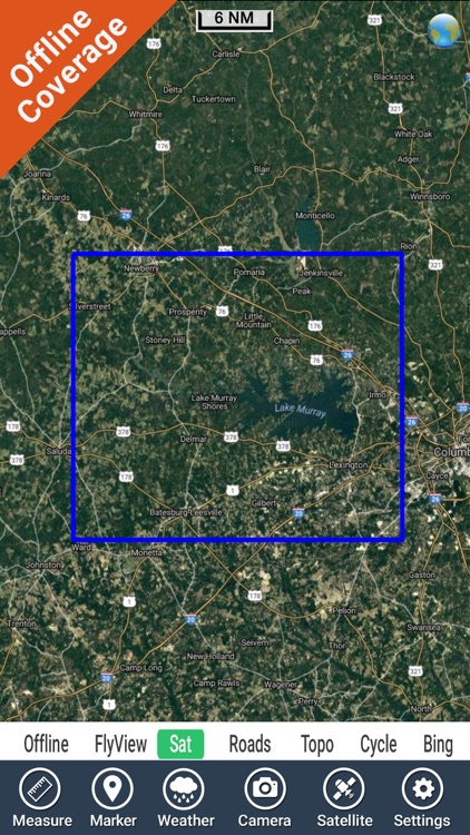 Lake Murray South Carolina GPS fishing chart screenshot-4