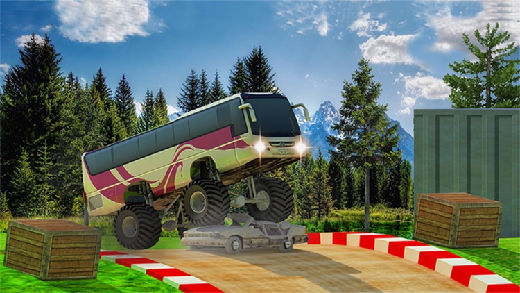 Bus Stunt - 4x4 Monster Truck Hill Driving screenshot-3