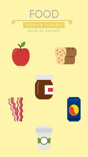 Food and Drink Stickers - Nom nom