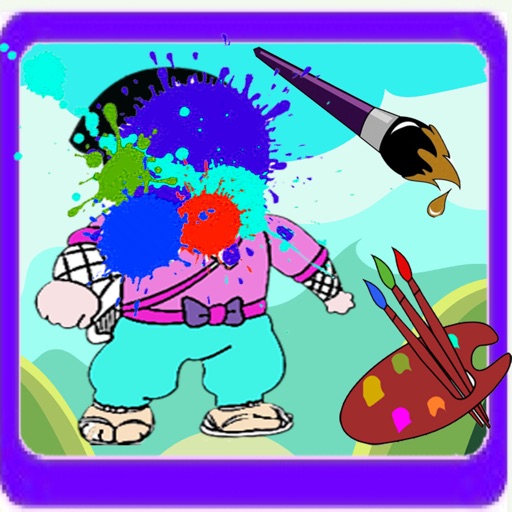 Coloring Page For Kids Game NINJA HATTORI Version iOS App