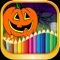 Preschool Halloween Coloring page is a great educational game, coloring book for kids