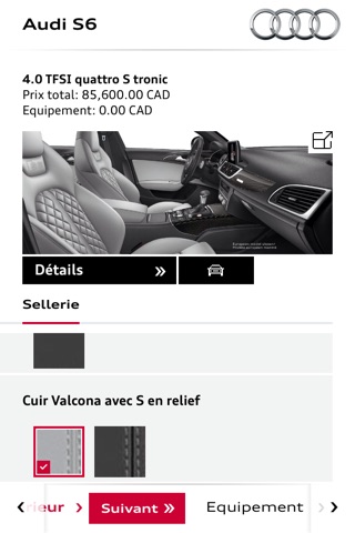 Audi Configurator CA screenshot 3