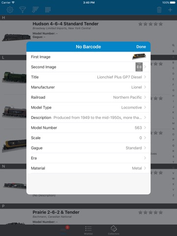 Model Train Collectors - iPad Version screenshot 2