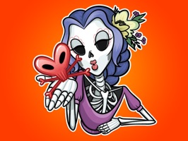 Halloween Princess Emoji Stickers - for iMessage