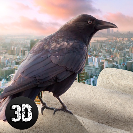 City Crow Simulator 3D Full Icon