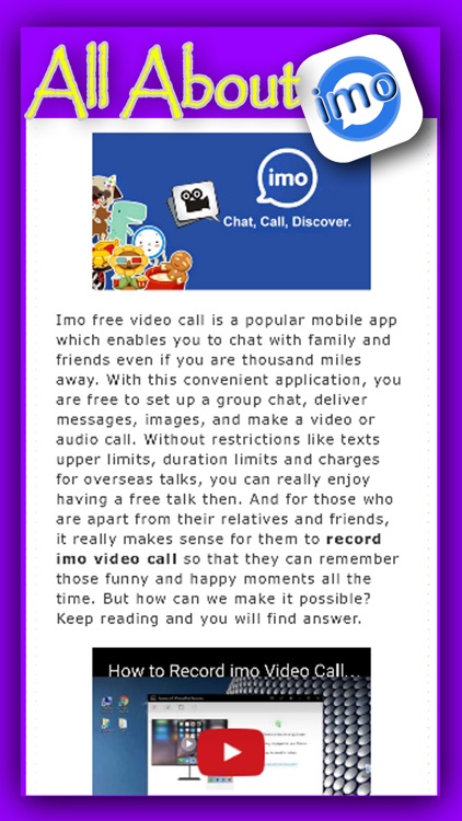 Guide For Imo - Video Calls Record