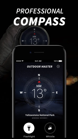 Outdoor Master-Compass, Whistle, Flashlight 3in1(圖3)-速報App