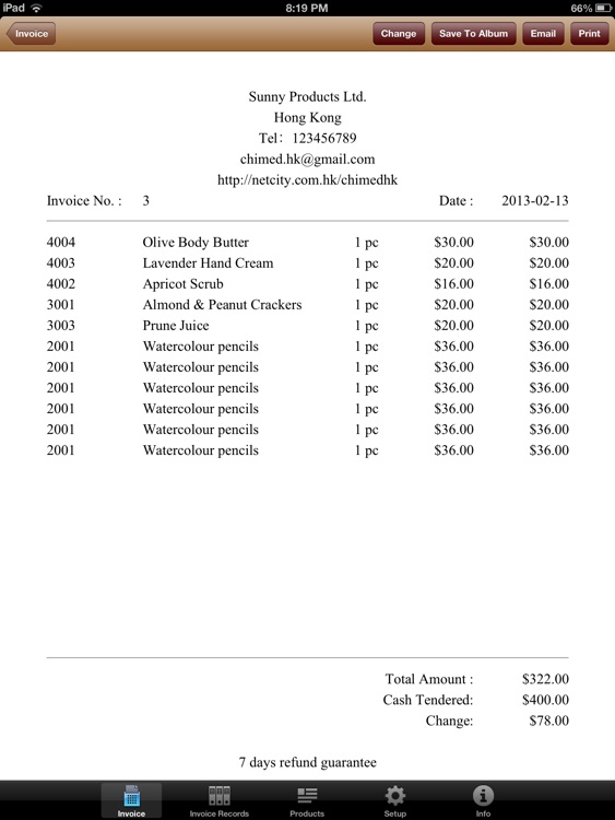 Barcode Invoices