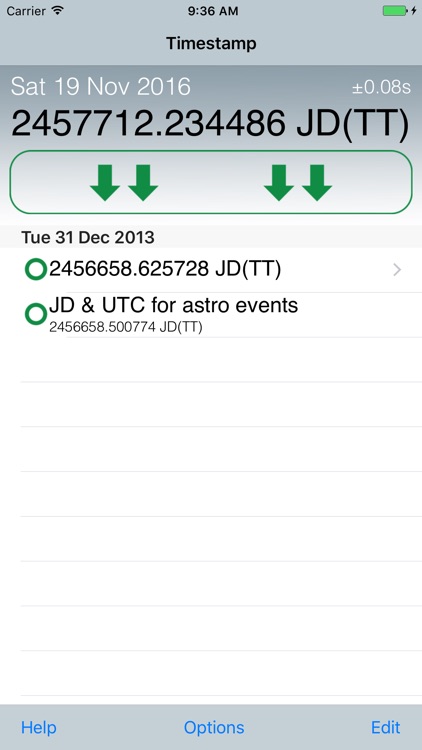 Emerald Timestamp