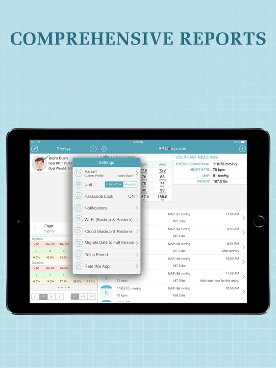 Blood Pressure Companion for iPad - BP Log & Note screenshot-3