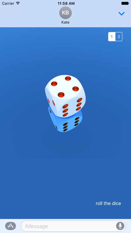 Dice for iMessage