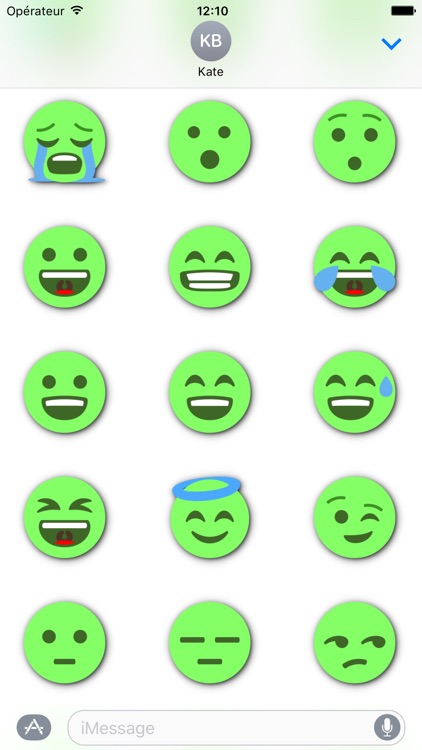GREEN Emoji • Stickers for iMessage screenshot-3