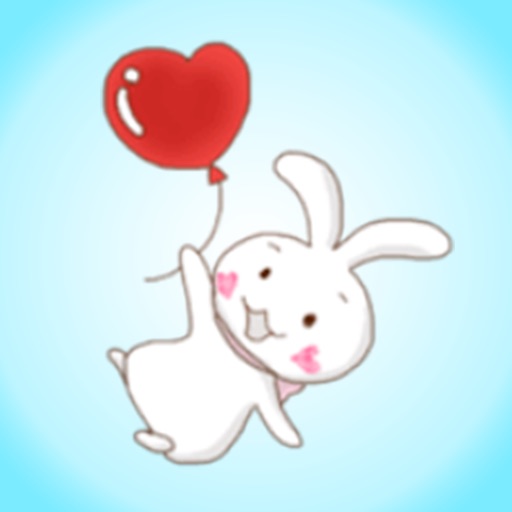 Cute Rabbit > Stickers! icon