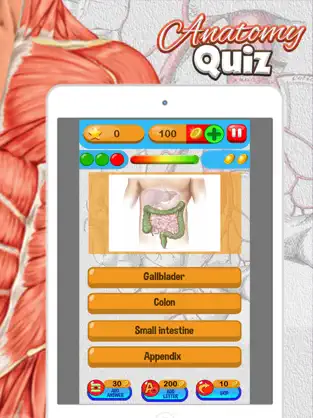 Zrzut ekranu 4 Anatomía Quiz Gratis Ciencia Educación Juego iphone