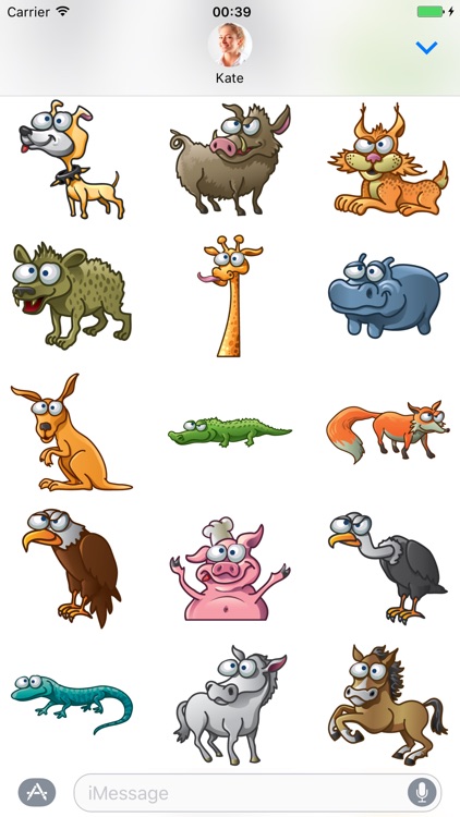 Crazy Animals - Stickers for iMessage screenshot-3