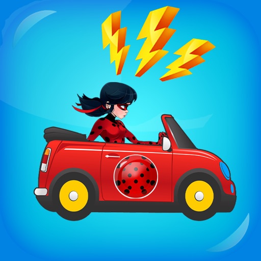 Chibi Hero Ladybug Of Miraculous Car Racing iOS App