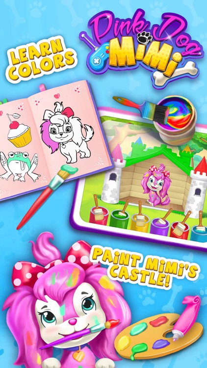 Pink Dog Mimi - My Virtual Pet Puppy Care & Games screenshot-0