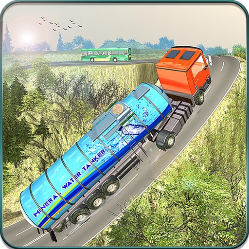 Offroad Water Tanker Transport - Truck Driver Icon