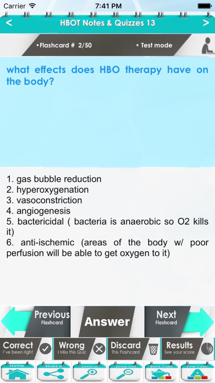 Hyperbaric Oxygen Therapy (HBOT) 1200 Flashcards by Fathia Najar