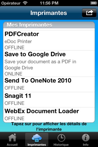 gCloud Print screenshot 2