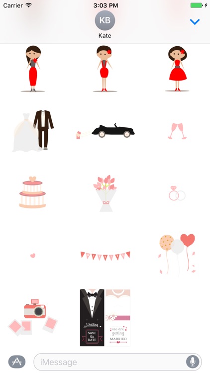 Wedding Couple Stickers