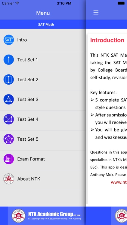 NTK SAT Math II Pro