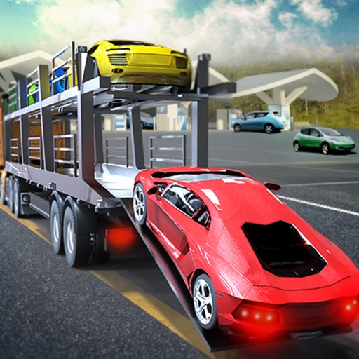 City Cargo Transporter Truck 3D icon