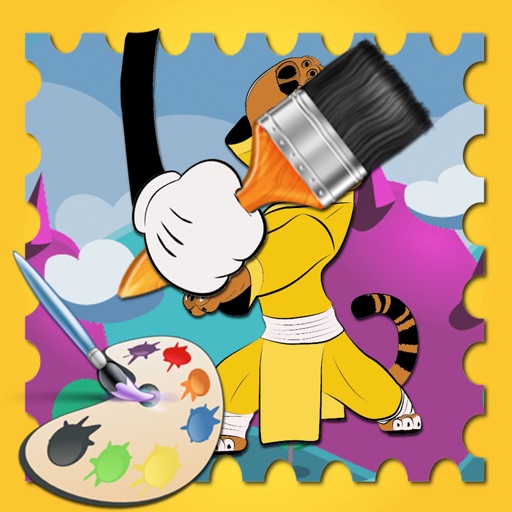 Coloring Pages Kung Fu Panda Version iOS App