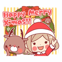 Merry Christmas Stickers for Girl