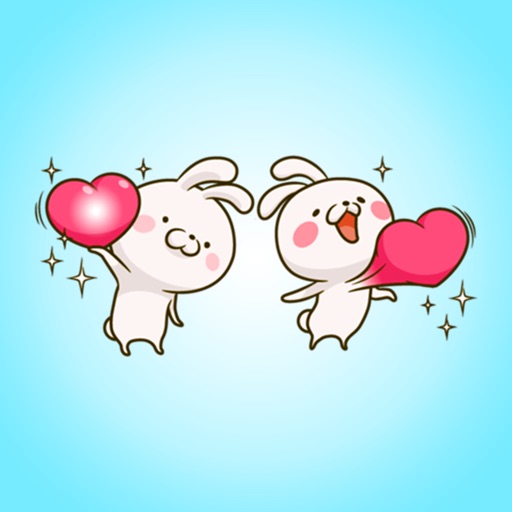 Love Bunny Stickers - Love Rabbit Stickers icon