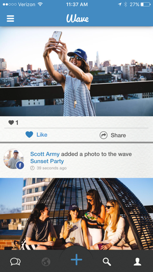 ‎Wave - The Social Network For Events Screenshot