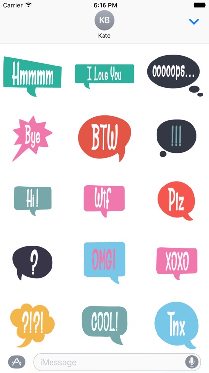 Expression Message Stickers