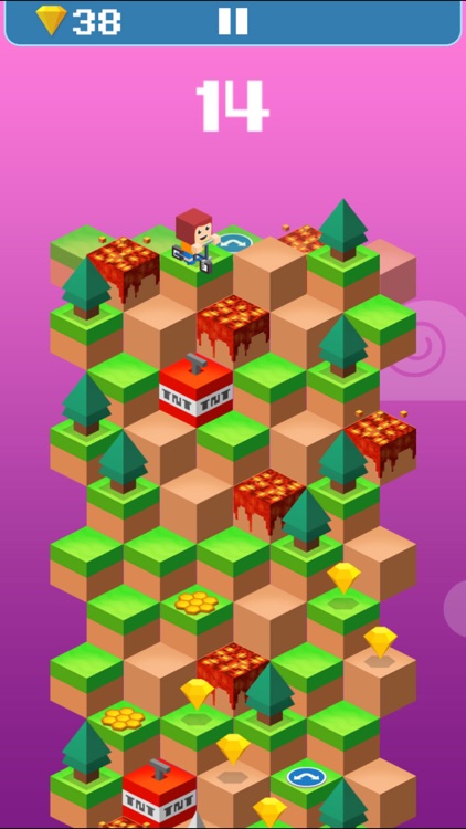 Down the Valley: warrior jump down game! screenshot-4