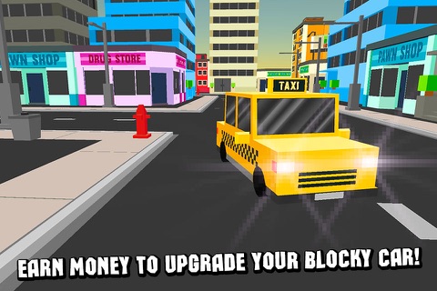 Pixel Taxi Simulator 3D screenshot 4