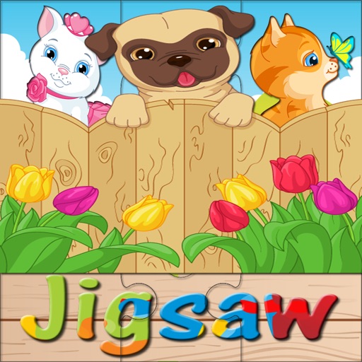 Pussycat puzzle Jigsaw Free Kitty Games For Kids icon