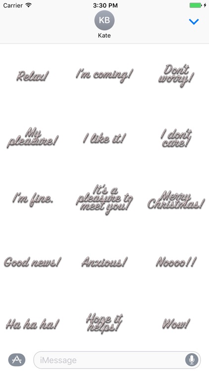 Expressions Stripes Stickers for iMessage