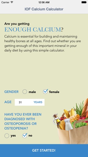 IOF Calcium Calculator