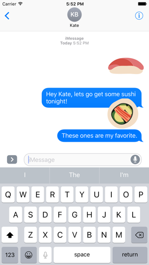 Sushi Sticker Pack for iMessage(圖4)-速報App