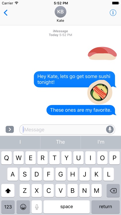 Sushi Sticker Pack for iMessage screenshot-3