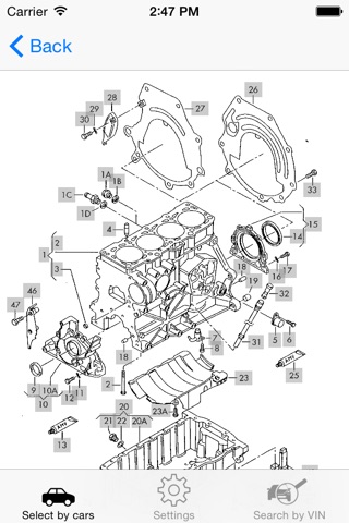 VW parts and diagrams screenshot 3