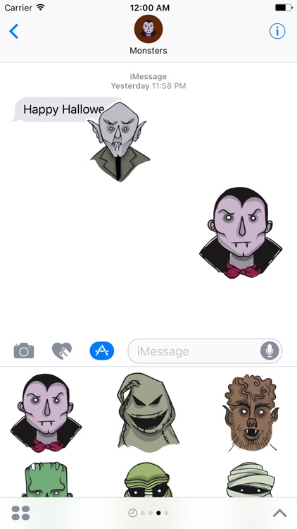 Monsters - Halloween stickers for iMessage