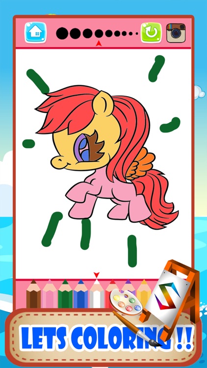 Pony Animal Coloring Pages Little Book Painting screenshot-3