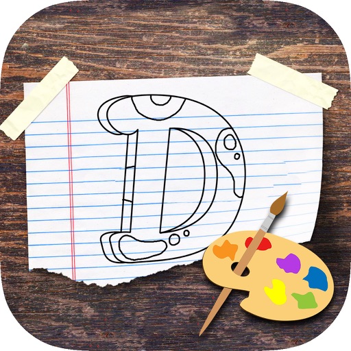 ABC English Letter Coloring -  Color Book For Children iOS App