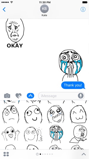 Classic Memes Faces stickers pack for iMessage by Sergey Zhdanov